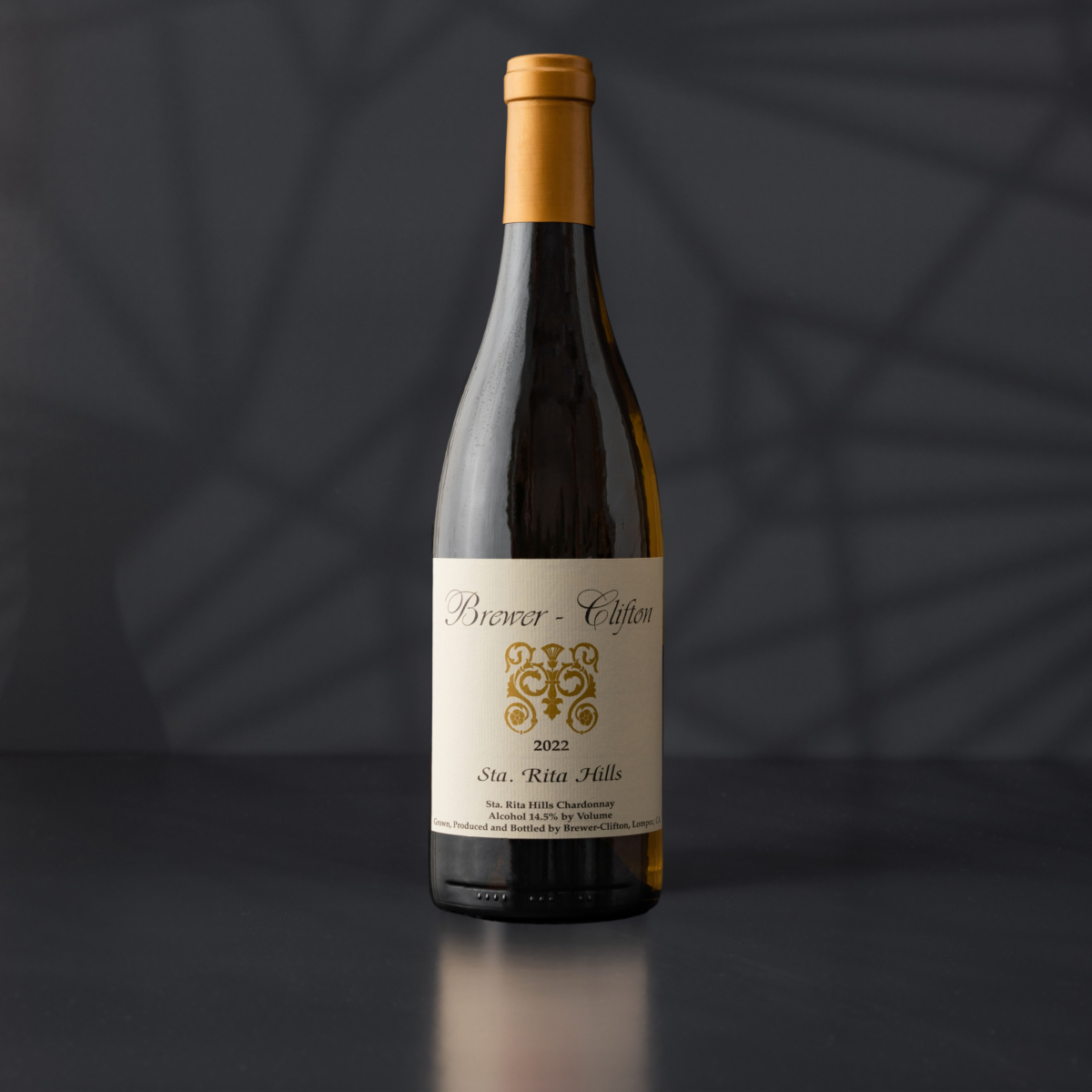 A bottle of 2022 Sta. Rita Hills Chardonnay