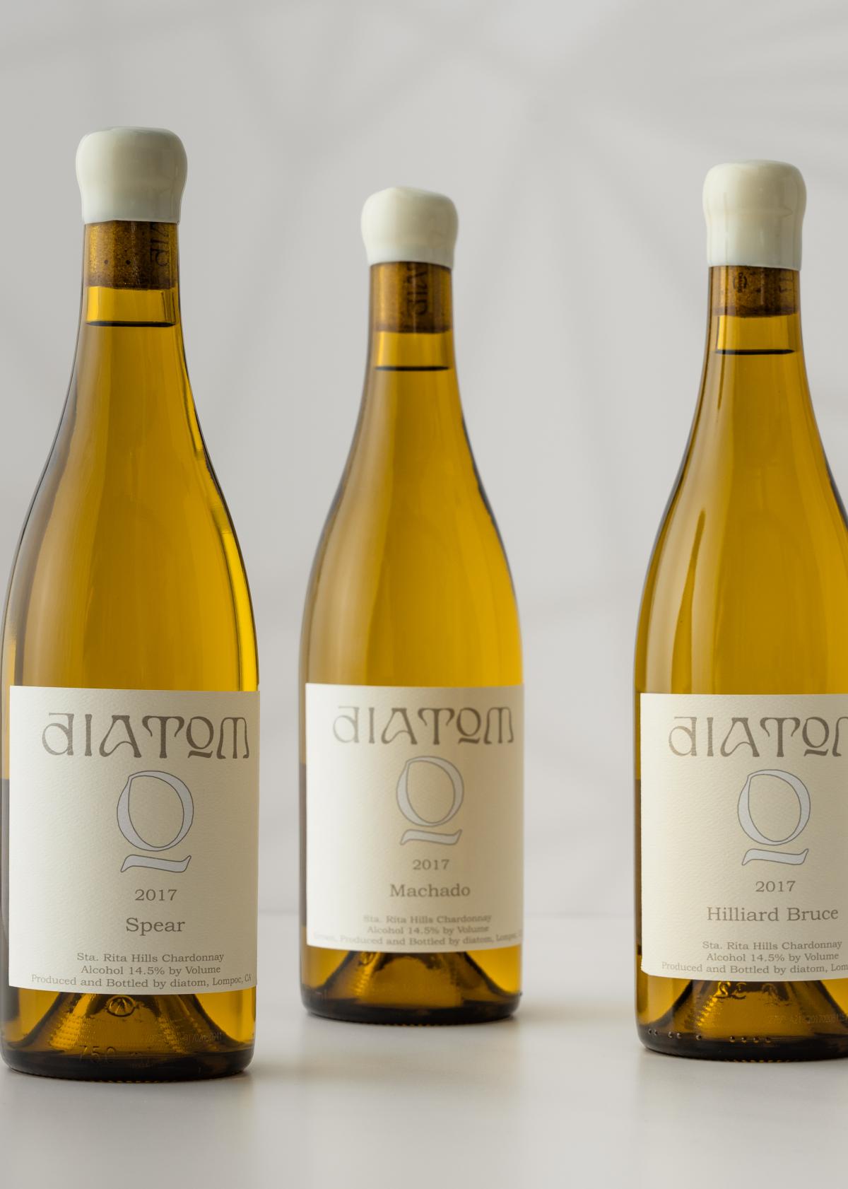 3 Diatom Chardonnay bottles