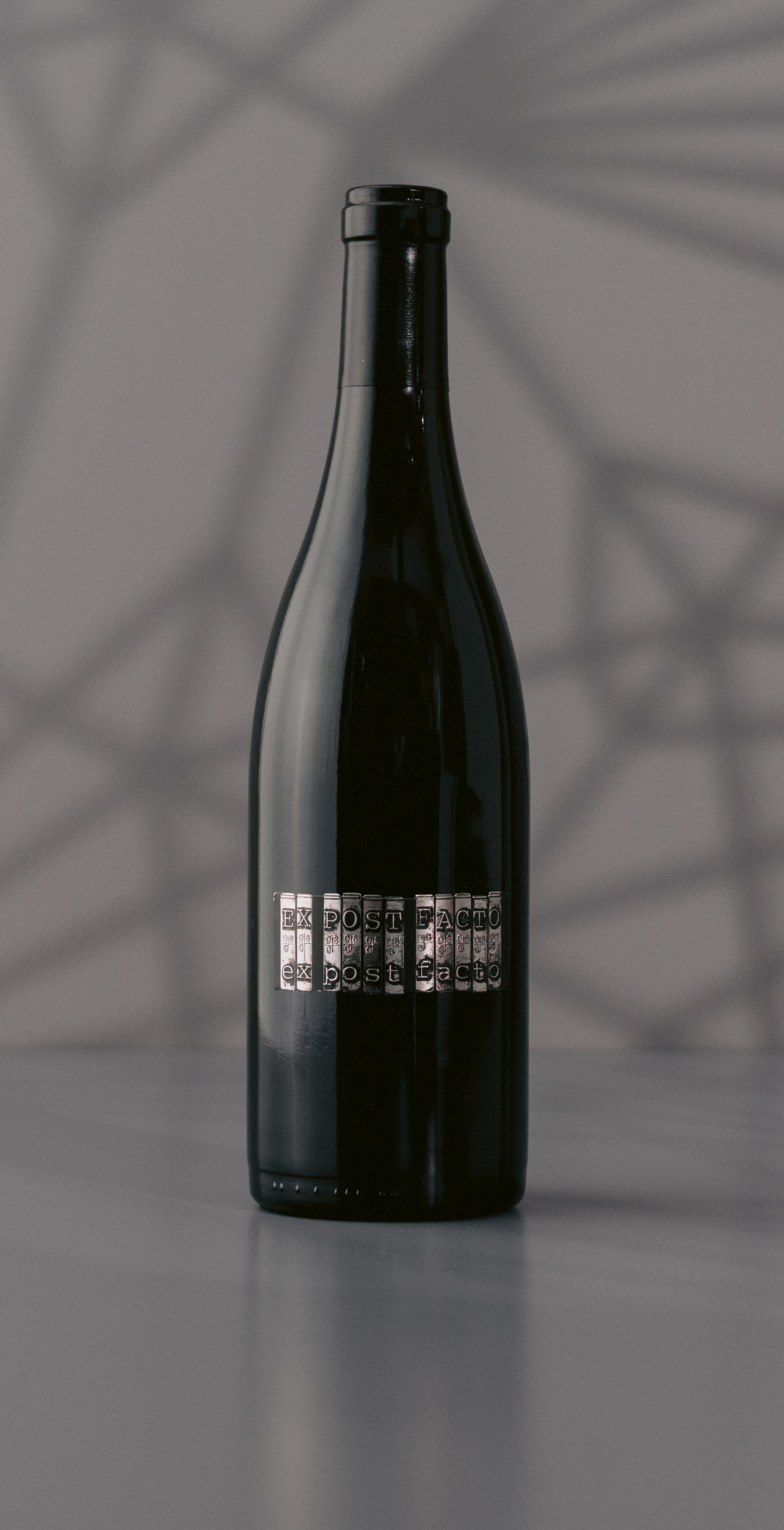 Syrah red wine bottle 