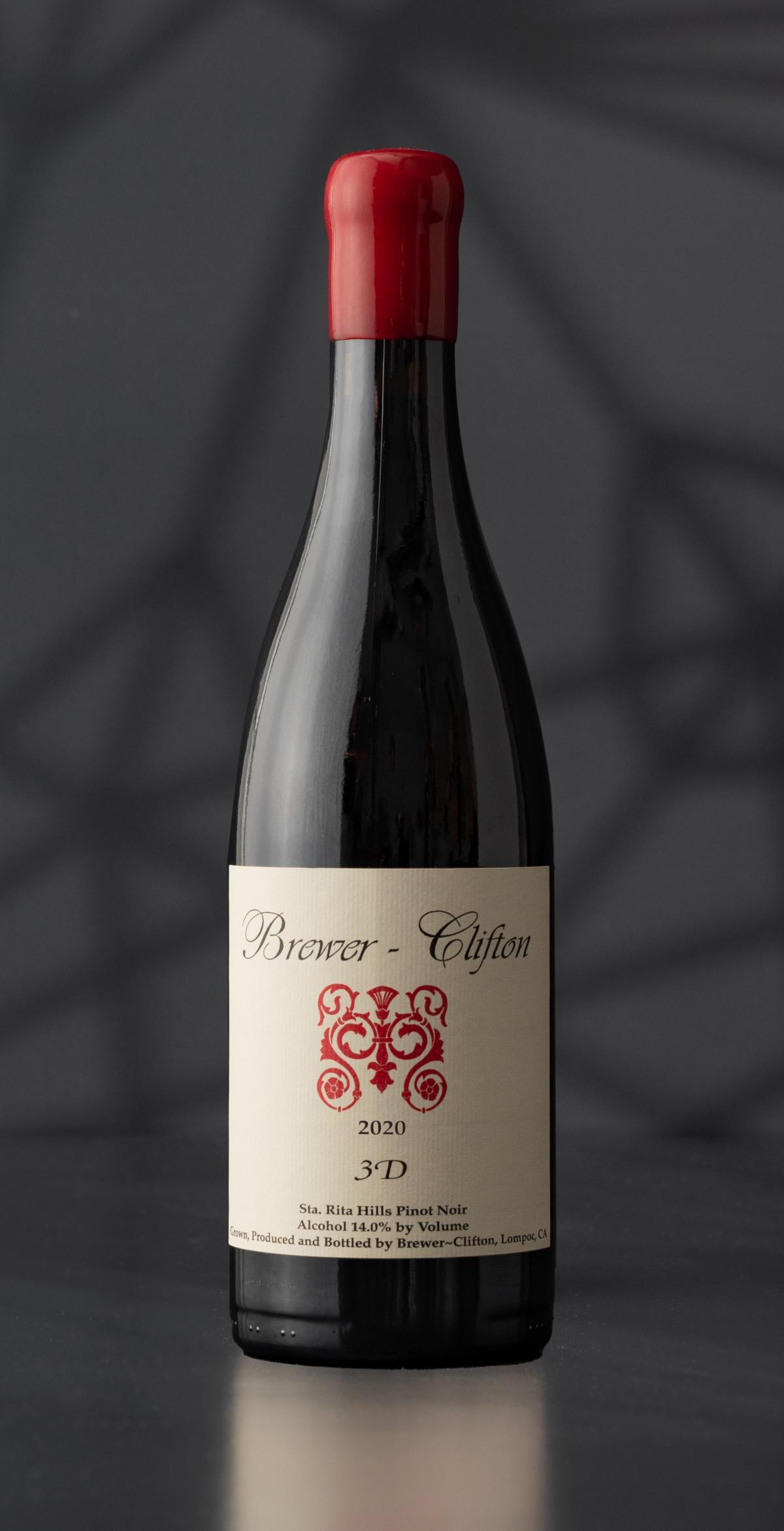 3D Pinot Noir Front Bottle Shot 