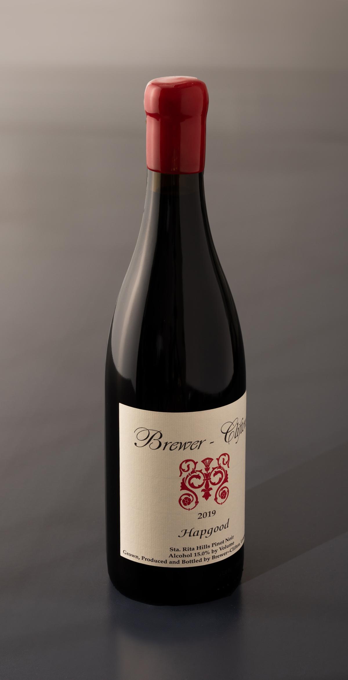 Hapgood 2019 Pinot Noir side bottle shot